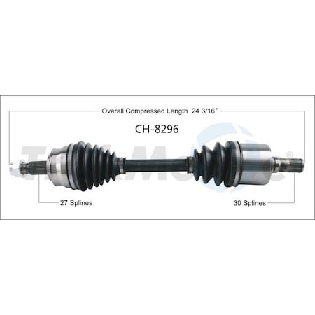 Surtrack Axle Cv Axle Shaft, Ch-8296 CH-8296